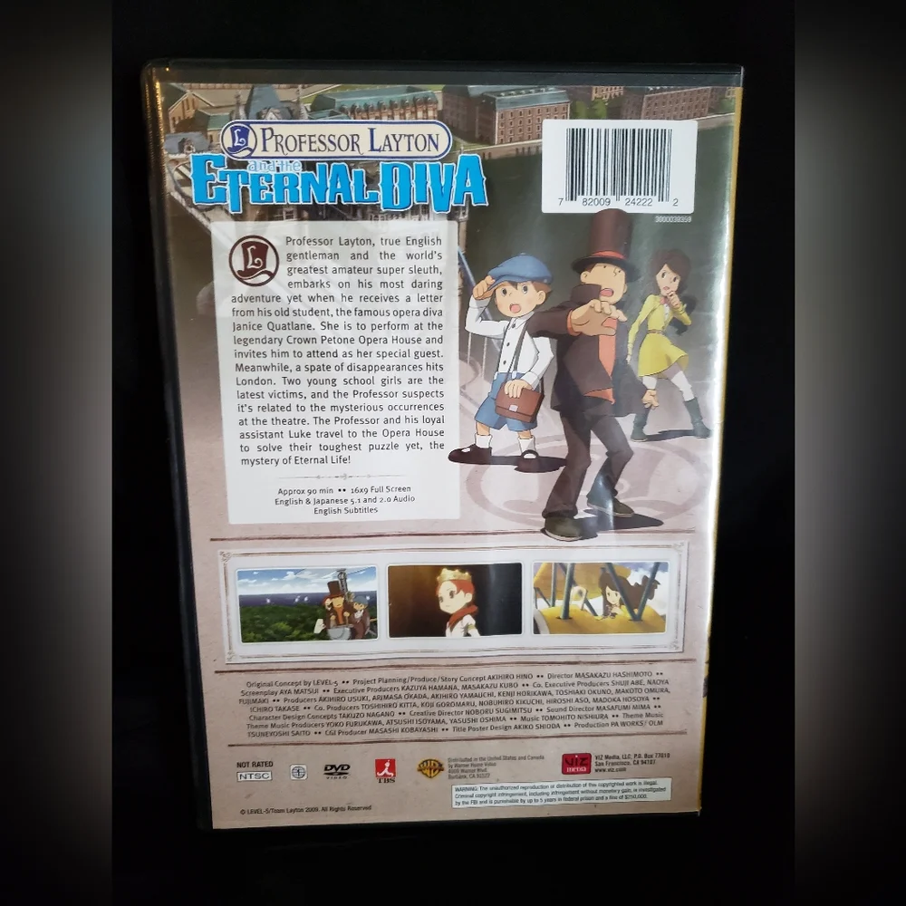 Professor Layton and the Eternal Diva DVD Anime Movie - Picture 2 of 3